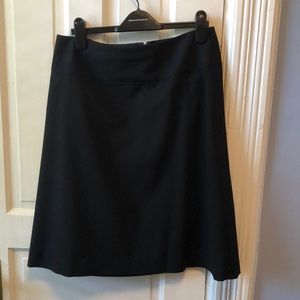 Banana Republic wool stretch A line skirt